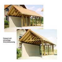 Carport mit einseitiger Grenzbebauung, Oberschweinbach